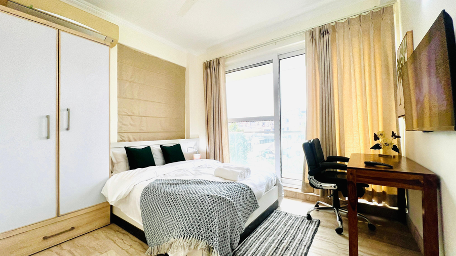 olive serviced apartments new friends colony