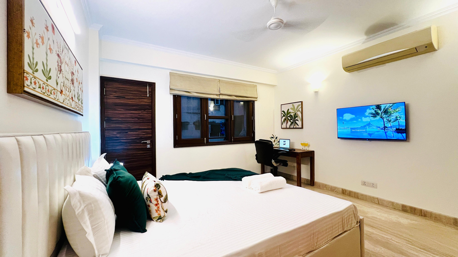 olive serviced apartments new friends colony