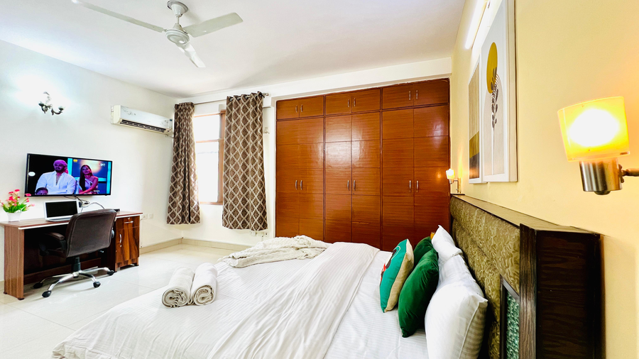 olive service apartments defence colony