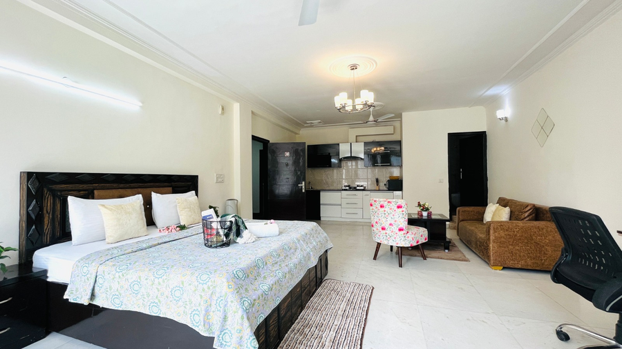 olive service apartments defence colony