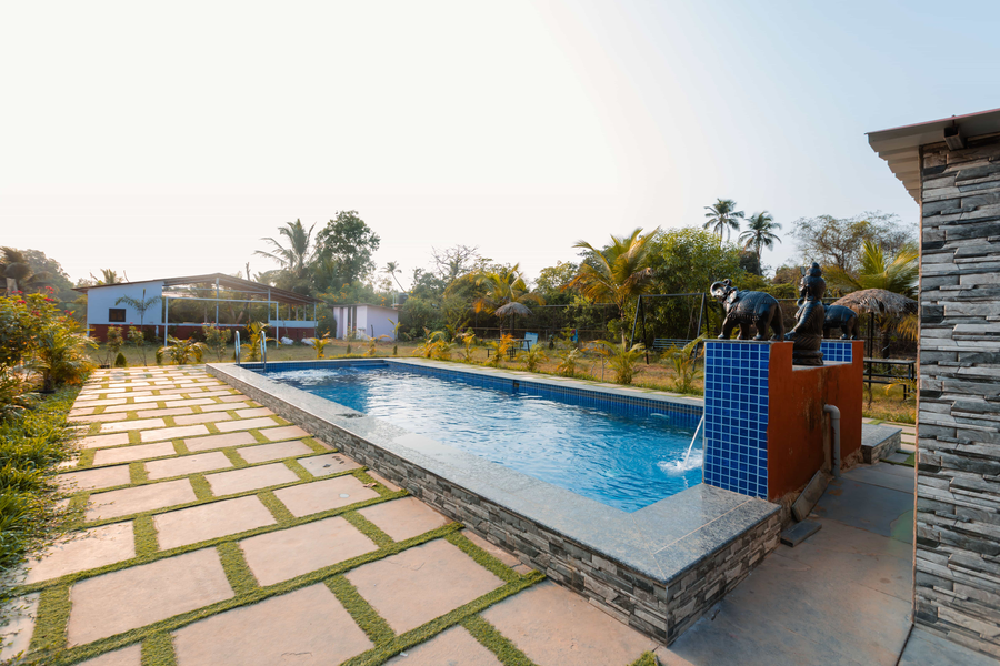 peacock cottages with private pool saligao