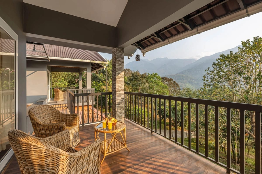 clouds view nature resort