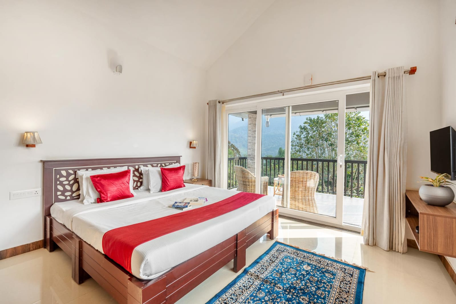 clouds view nature resort