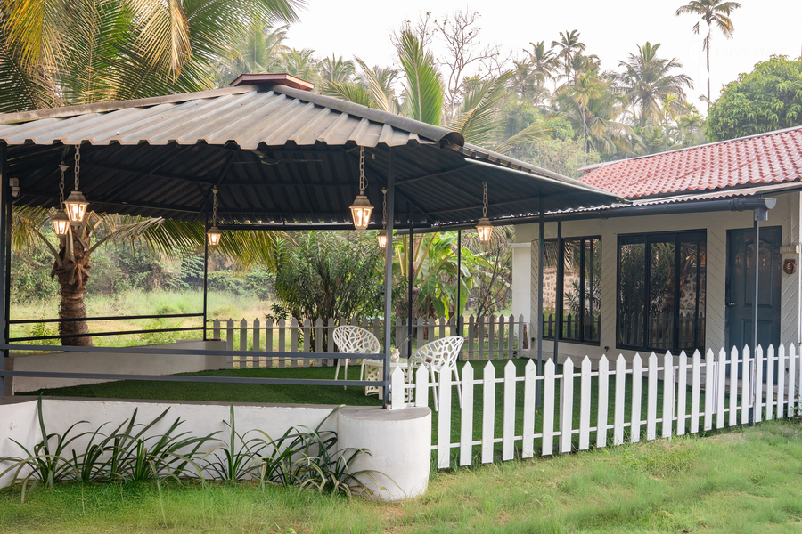the enchanted nest luxurious cottages near akshi beach