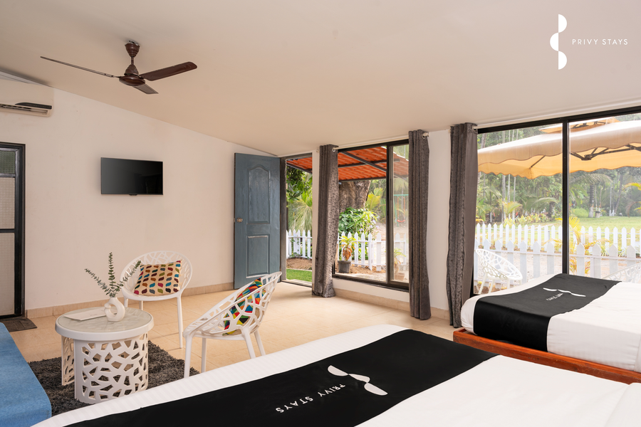the enchanted nest luxurious cottages near akshi beach