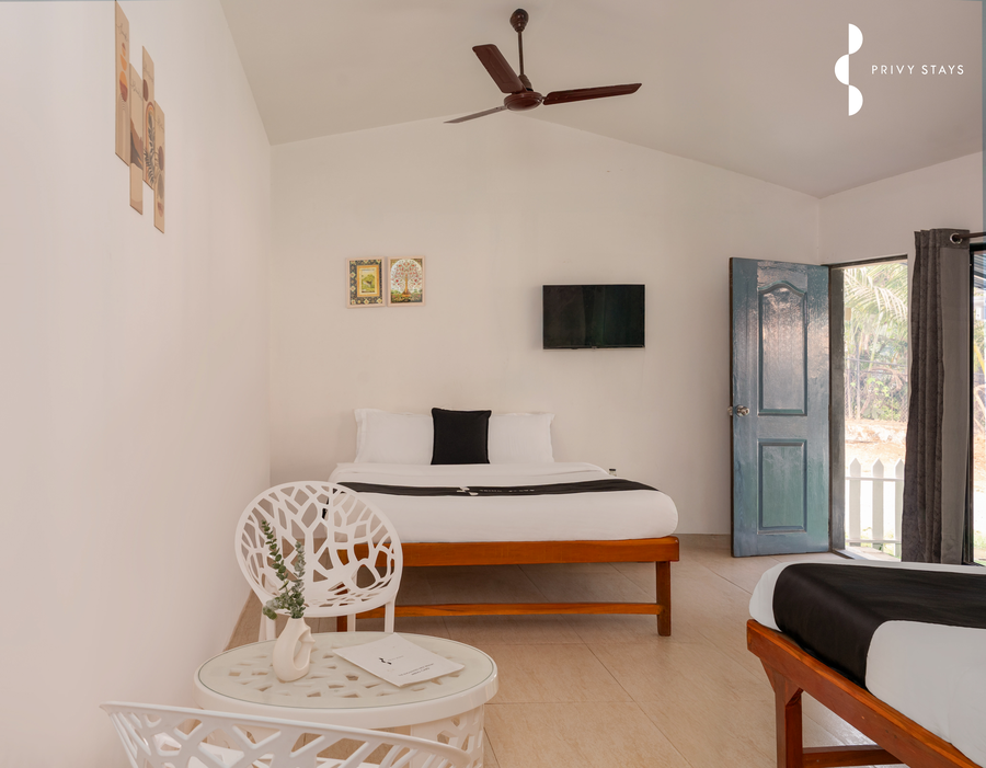 the enchanted nest luxurious cottages near akshi beach