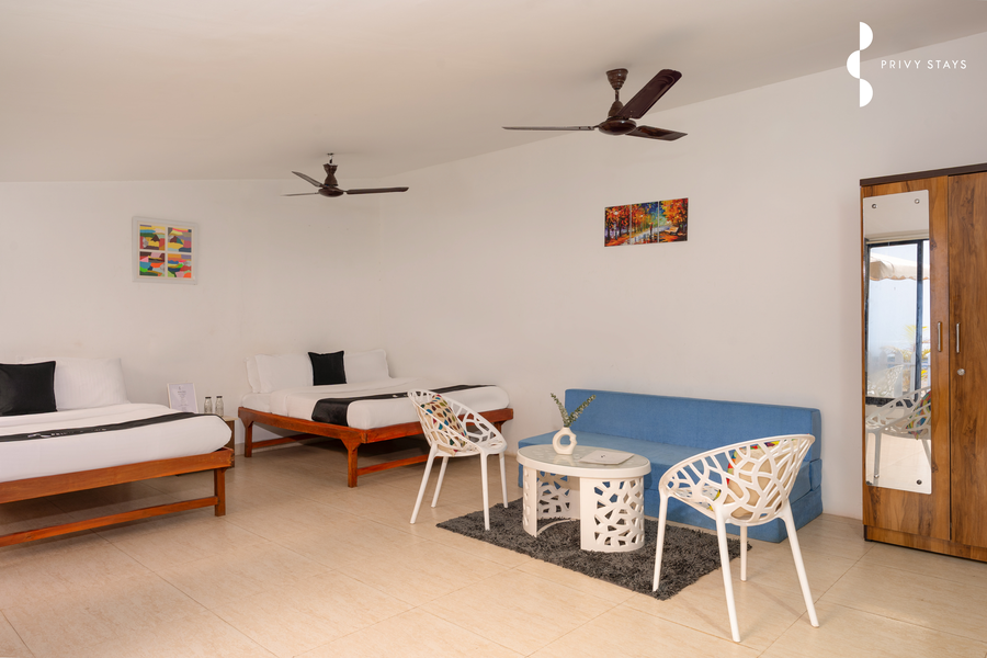 the enchanted nest luxurious cottages near akshi beach
