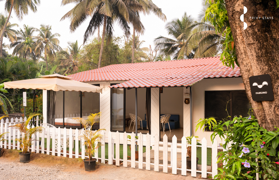 the enchanted nest luxurious cottages near akshi beach