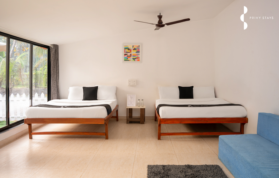the enchanted nest luxurious cottages near akshi beach