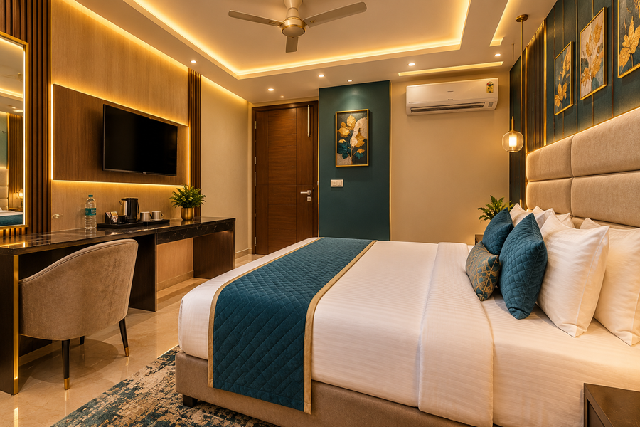 the bed and rock
