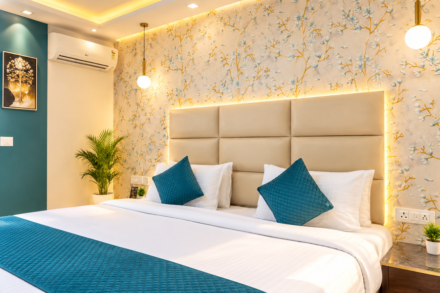 the bed and rock