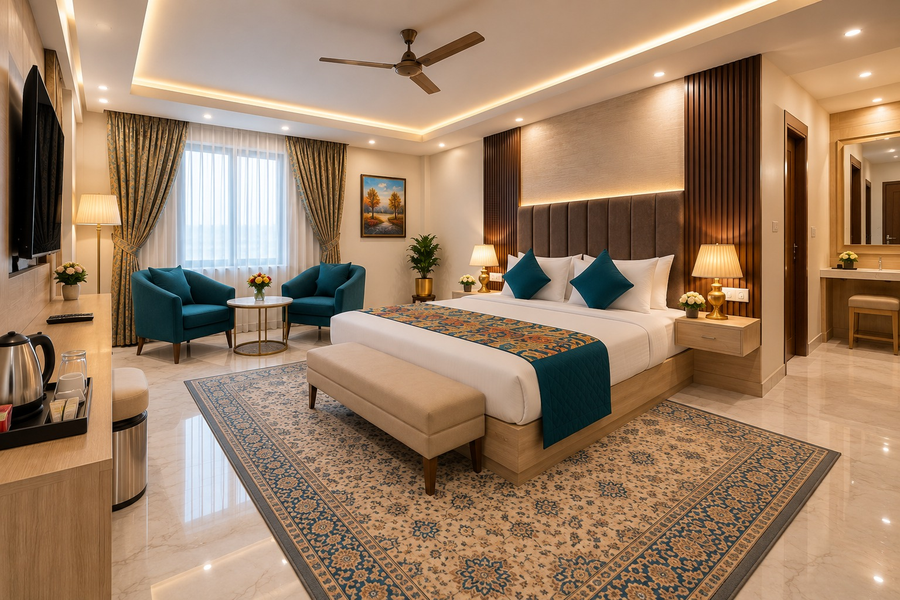 hotel east end delhi airport with free airport drop