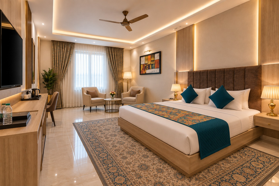 hotel east end delhi airport with free airport drop