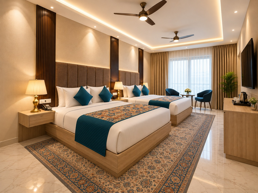 hotel east end delhi airport with free airport drop