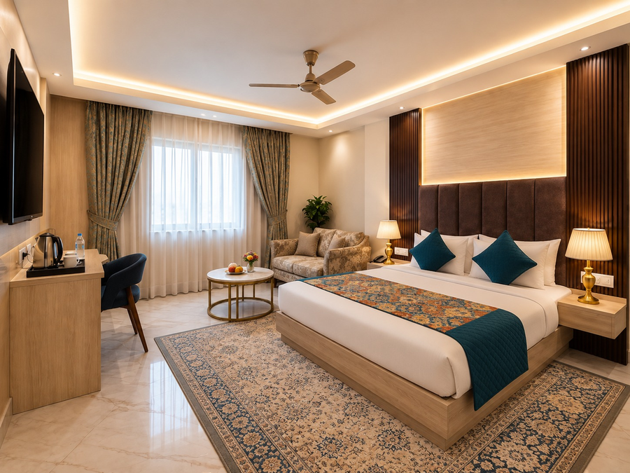 hotel east end delhi airport with free airport drop