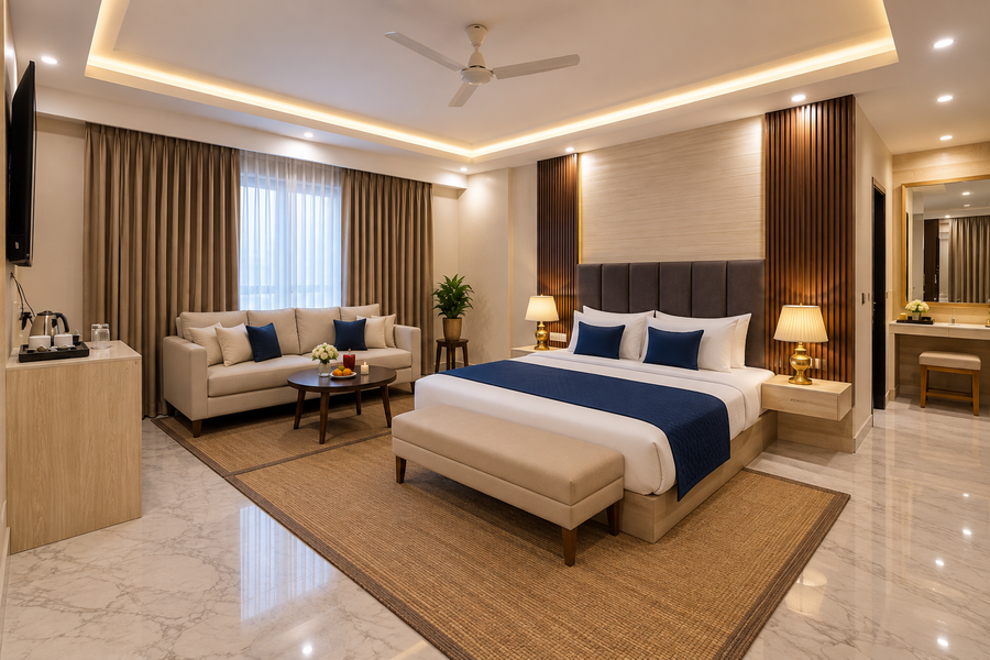 hotel east end delhi airport with free airport drop