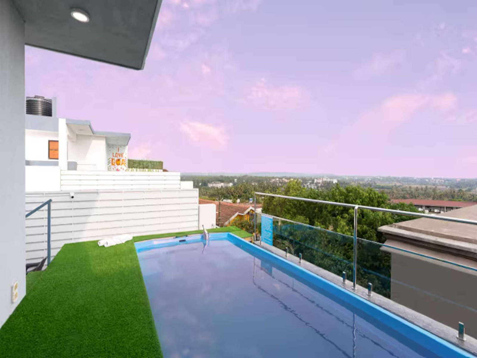 the infinity pool villa hotel by dancenter baga beach goa