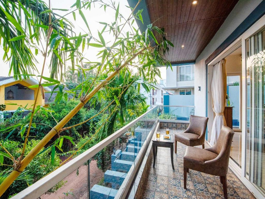 the infinity pool villa hotel by dancenter baga beach goa