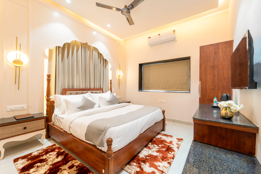 geeta bagh luxury farm stay with private pool villa in pushkar