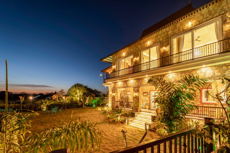 geeta bagh luxury farm stay with private pool villa in pushkar