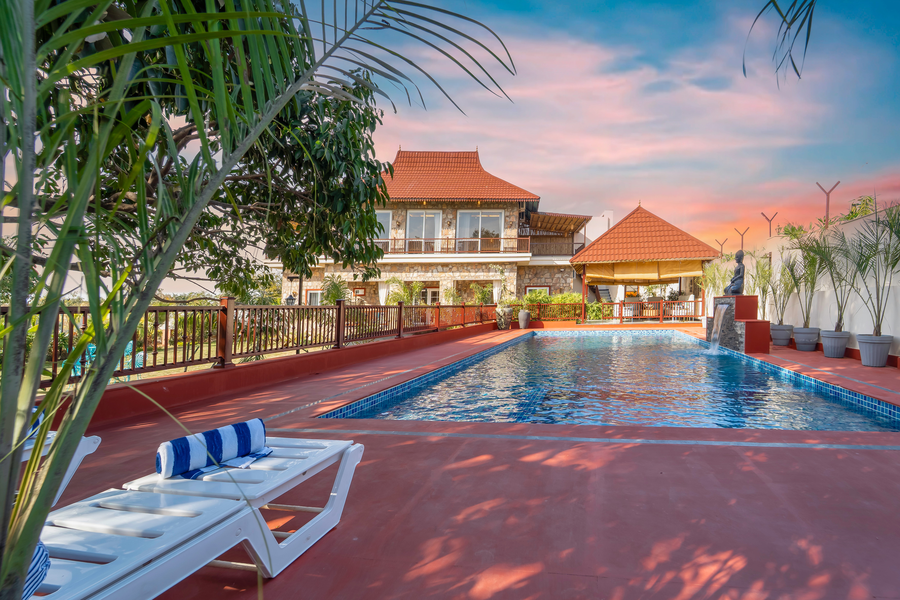 geeta bagh luxury farm stay with private pool villa in pushkar