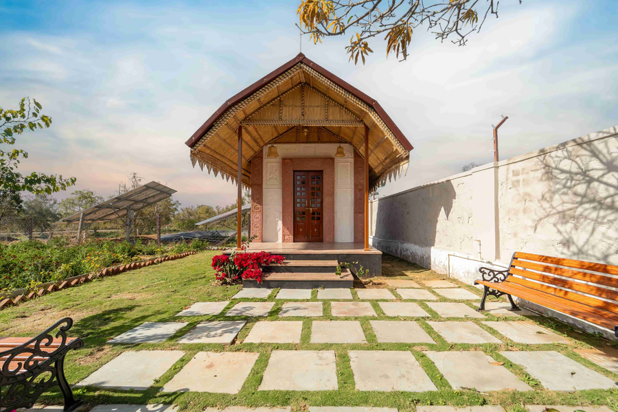 geeta bagh luxury farm stay with private pool villa in pushkar