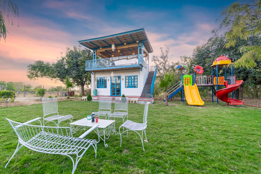 geeta bagh luxury farm stay with private pool villa in pushkar