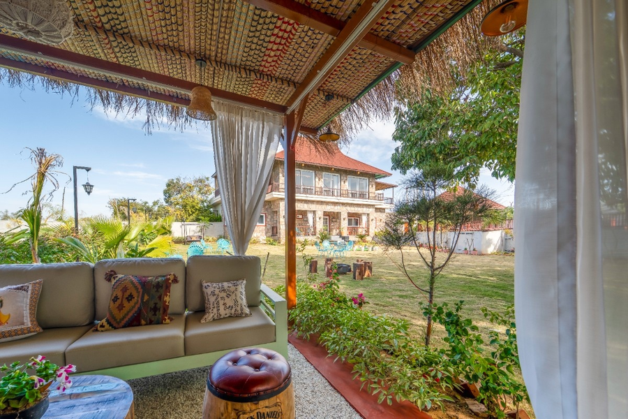 geeta bagh luxury farm stay with private pool villa in pushkar