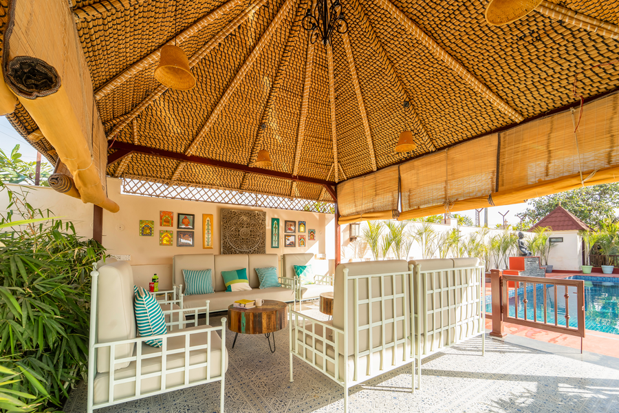 geeta bagh luxury farm stay with private pool villa in pushkar