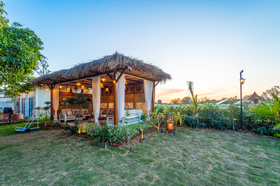 geeta bagh luxury farm stay with private pool villa in pushkar