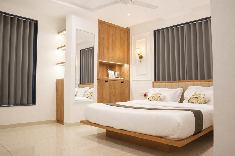 raw leaves premium family and business hotel near rajkot railway station