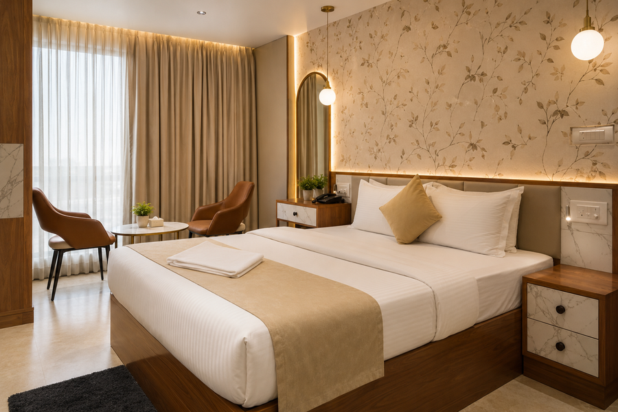 Hotel Krushnai Deluxe, Sangli,,3 star