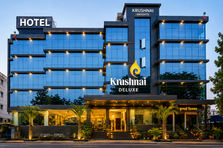 Hotel Krushnai Deluxe, Sangli,,3 star
