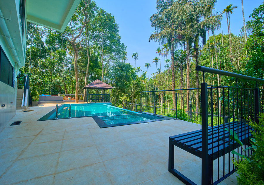 achutham banasura pool villa by voye homes