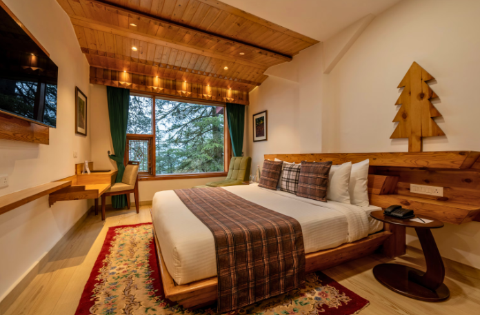 justa darkwood lodge and spa 10 mins from mall road