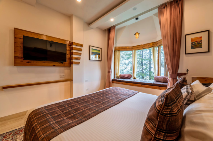 justa darkwood lodge and spa 10 mins from mall road