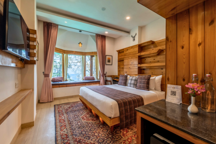 justa darkwood lodge and spa 10 mins from mall road