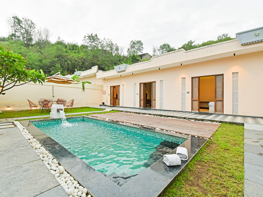 dancenter parijat villas and suites with pvt pool udaipur nathdwara