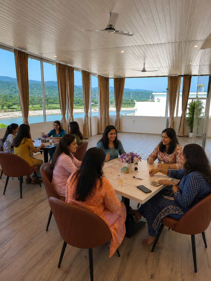 the neeraj ganga paradise with ganga view