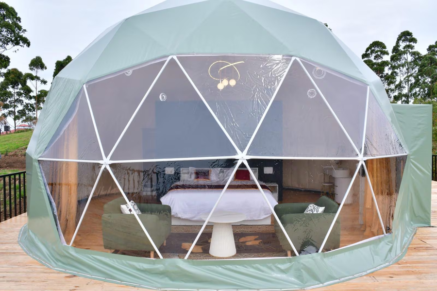 hillside escape glamping