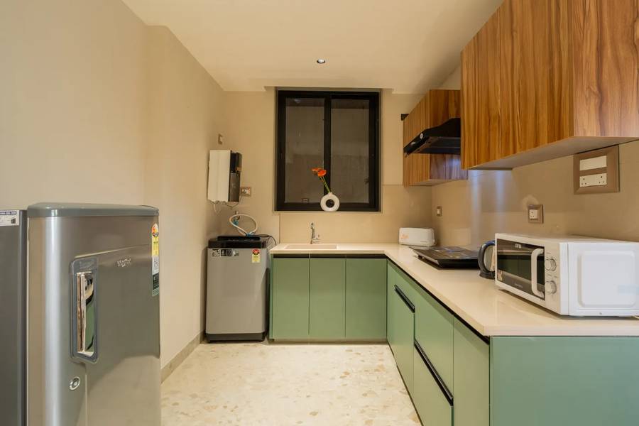 elivaas 1 bhk with rooftop pool kamerios verano