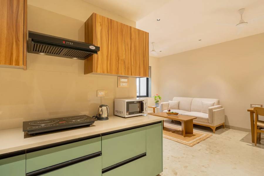 elivaas 1 bhk with rooftop pool kamerios verano