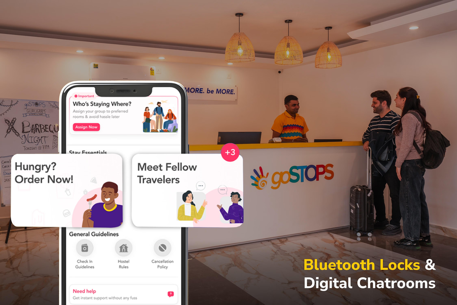 gostops gurugram baani square plus private rooms and dorms