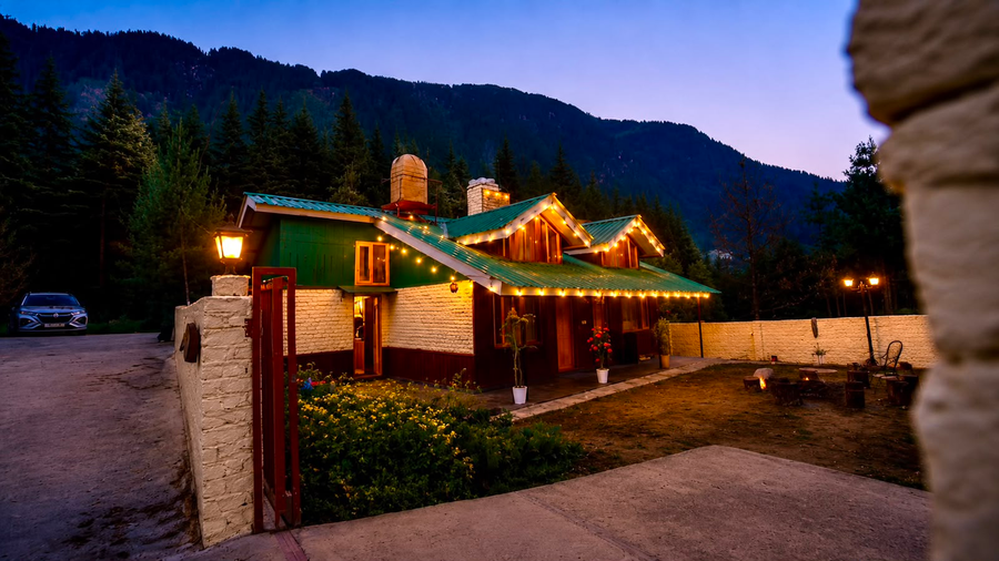 the alpine hut
