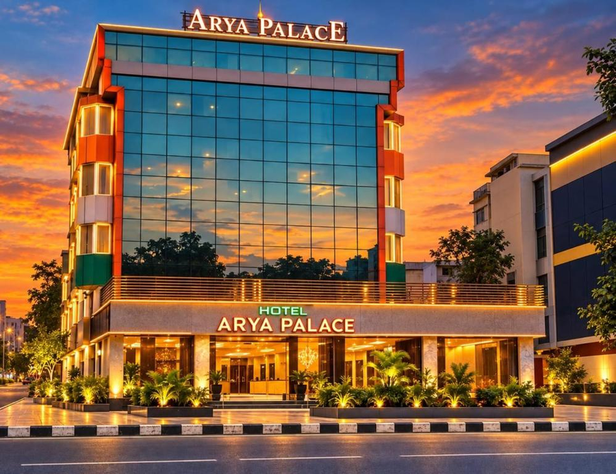 Hotel Arya Palace,Ashok Nagar, Bhubaneswar, Odisha 751009,3 star