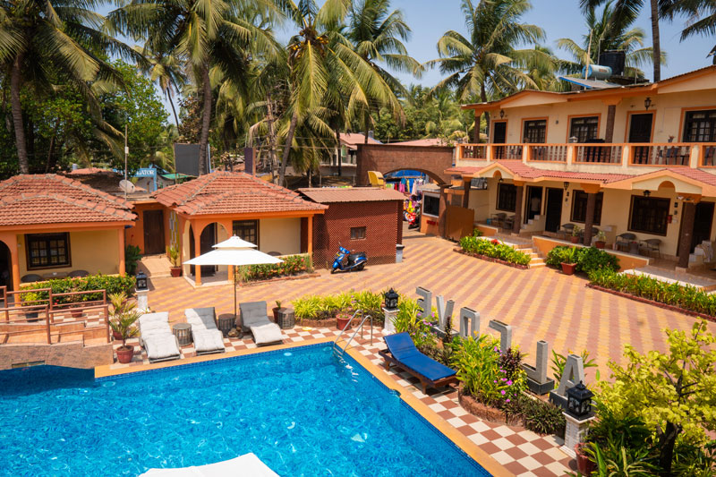 Alcove Beach Resort,Vagator Beach-North Goa,3 star
