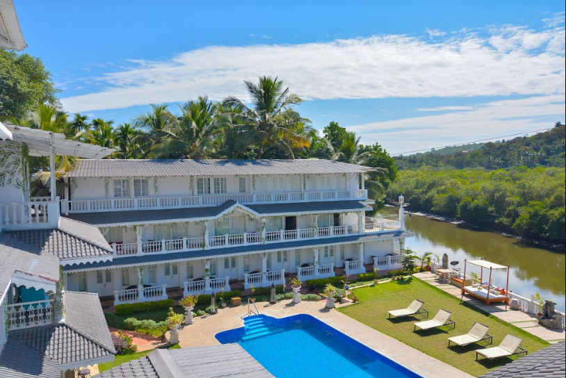 Stone Wood Riverfront Resort,Siolim ,3 star