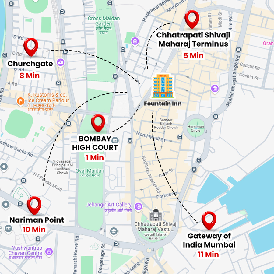 The Fountain Inn - Fort,South Mumbai,3 star