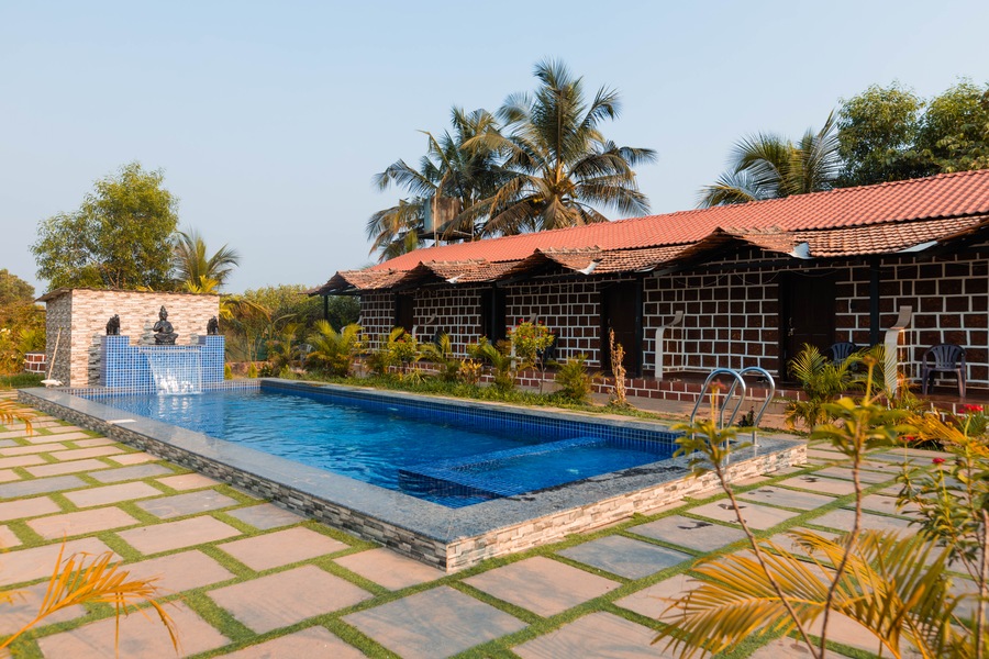 Peacock Cottages With Private Pool Saligao,Manohar International Airport,3 star