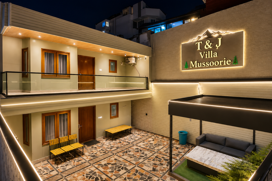 T And J Villa Mussoorie,The Mall Road, Mussoorie, Uttarakhand 248179,3 star